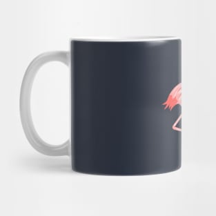 Pink Beautiful Flamingo Bird Illustration Mug